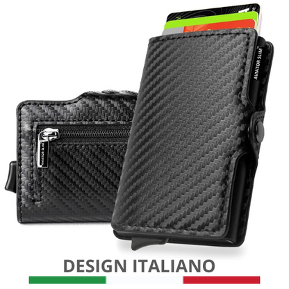PORTA CARTE IN FIBRA DI CARBONIO
